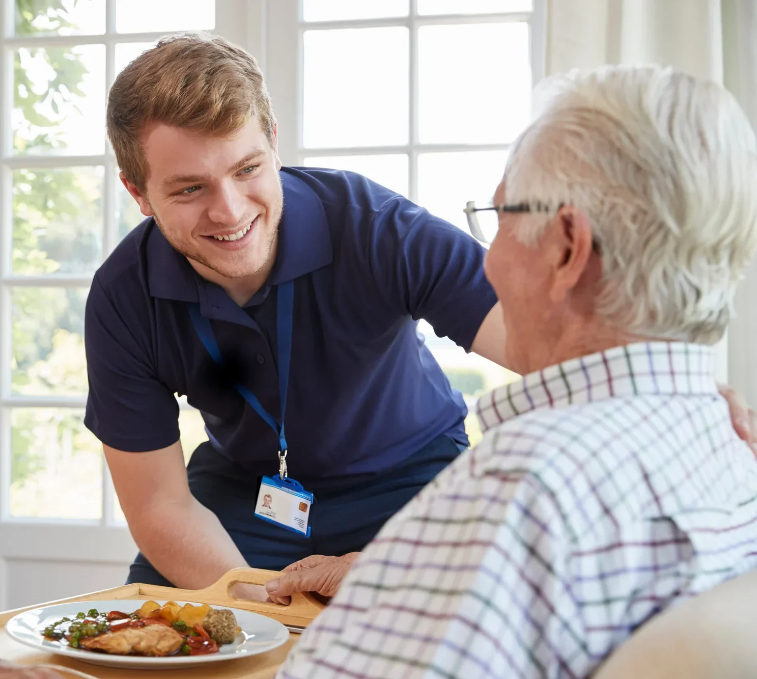 Caregiver with elderly